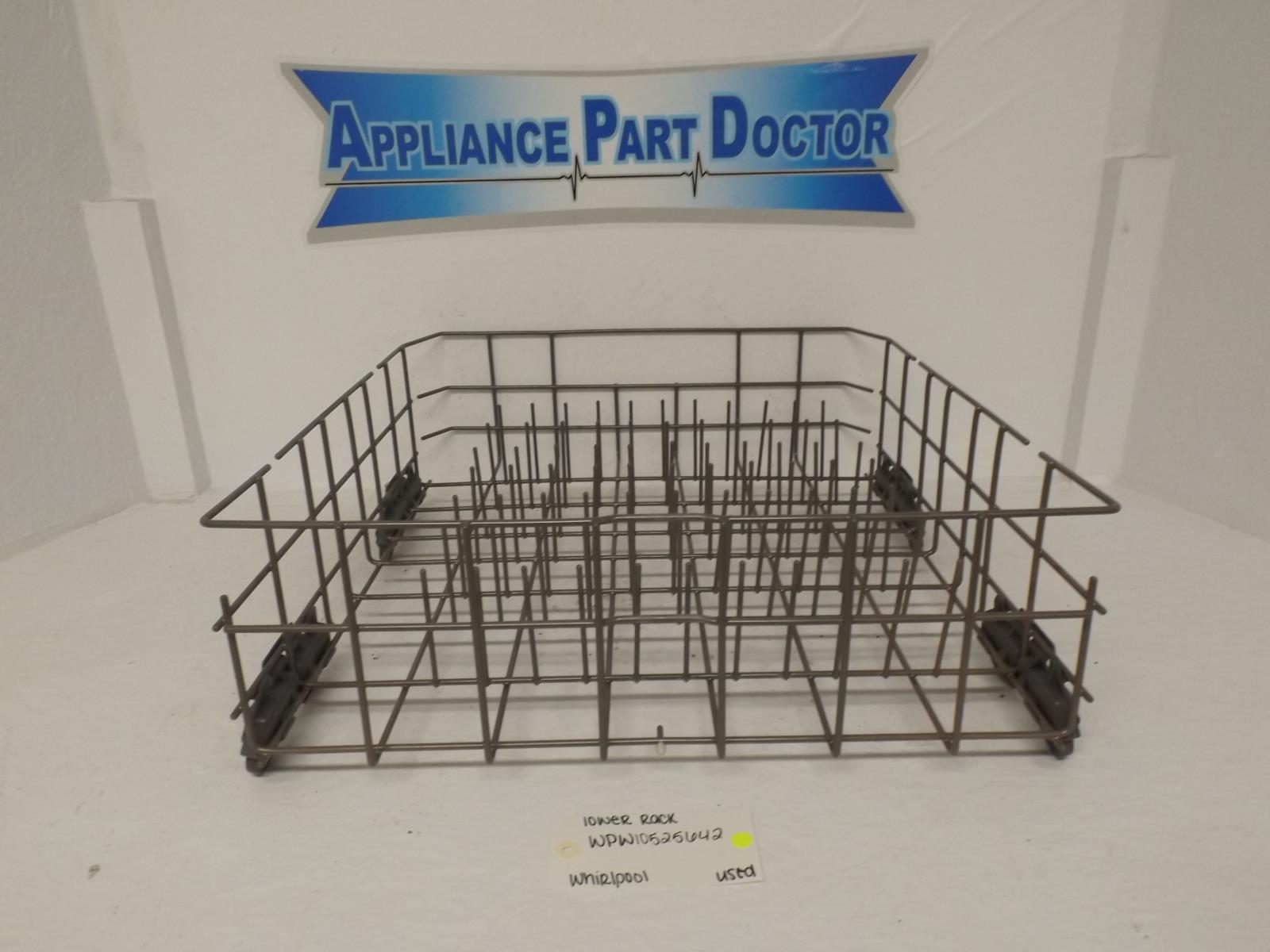 Whirlpool Dishwasher WPW10525642 Lower Rack Used Whirlpool Dishwasher WPW10525642 Lower Rack Used
